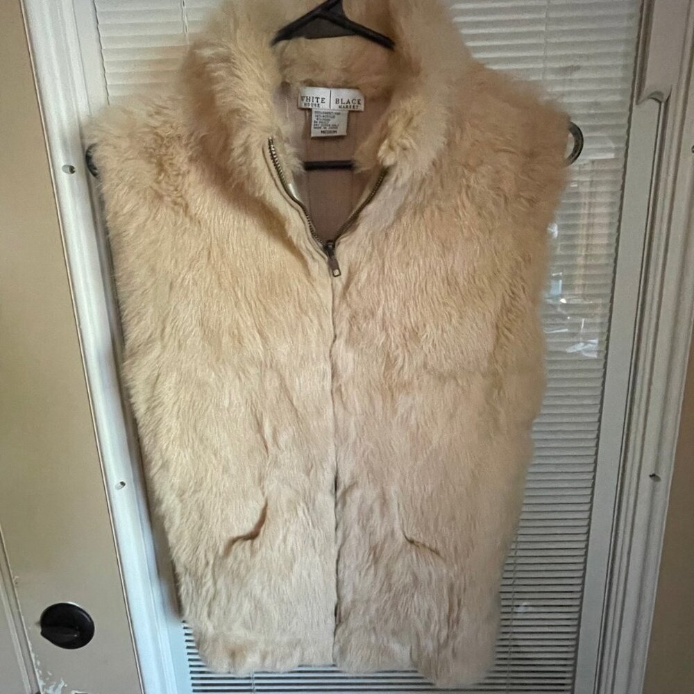 White House Black Market Rabbit Fur Sweater